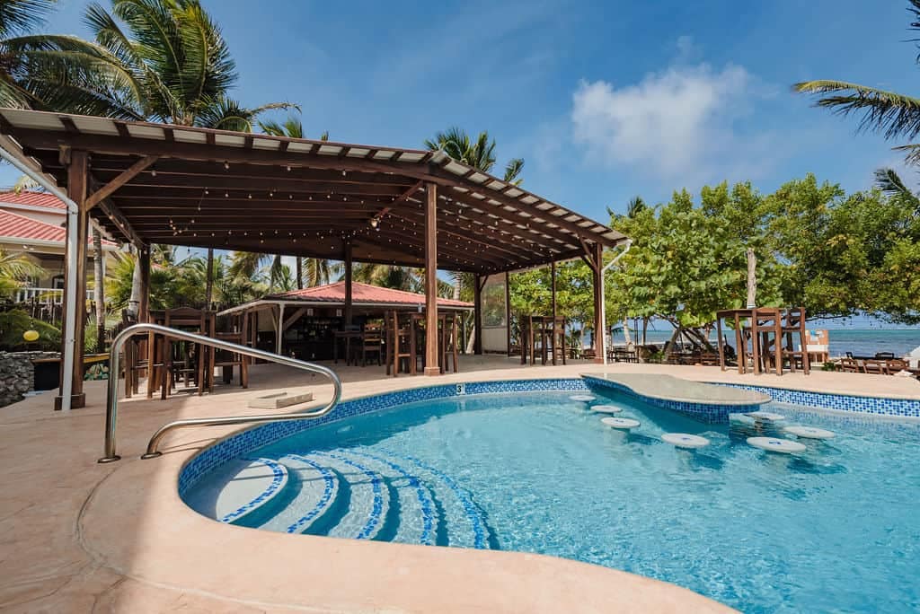 Pool with Beach Pergola
